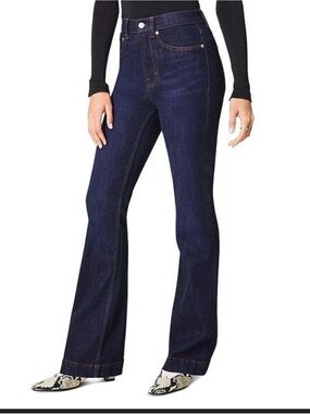 SPANX High-Rise Dark Blue Women's Bootcut Trouser Jeans